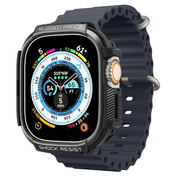 ETUI DO APPLE WATCH ULTRA 2 / ULTRA 49MM SPIGEN RUGGED ARMOR CZARNE