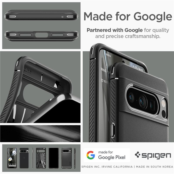 ETUI DO GOOGLE PIXEL 8 PRO SPIGEN RUGGED ARMOR CZARNE