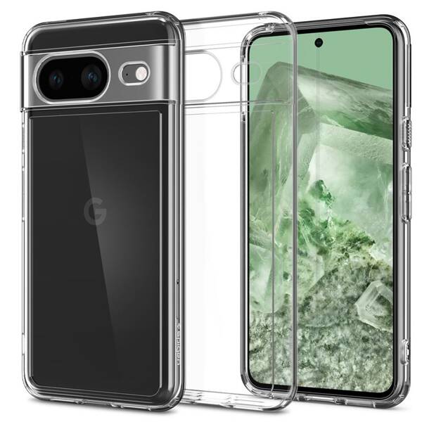 ETUI DO GOOGLE PIXEL 8 SPIGEN ULTRA HYBRID CRYSTAL CLEAR