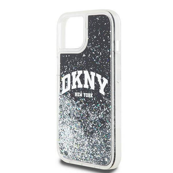 ETUI DO IPHONE 11 / XR 6.1" DKNY LIQUID GLITTER BIG LOGO CZARNE