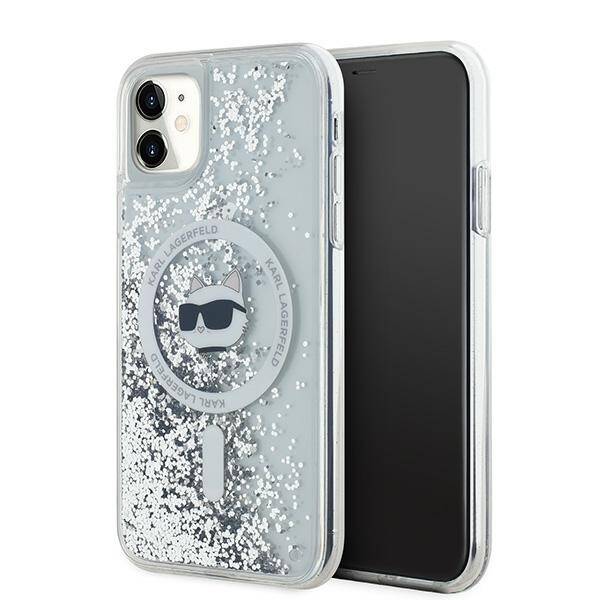 ETUI DO IPHONE 11 / XR 6.1" KARL LAGERFELD LIQUID GLITTER CHOUPETTE HEAD