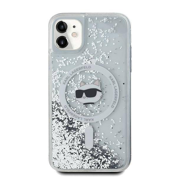 ETUI DO IPHONE 11 / XR 6.1" KARL LAGERFELD LIQUID GLITTER CHOUPETTE HEAD