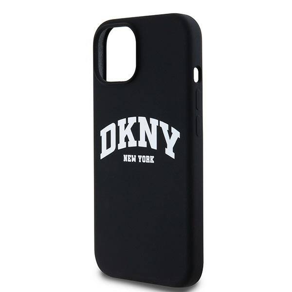 ETUI DO IPHONE 11 / XR DKNY LIQUID SILICONE WHITE PRINTED LOGO MAGSAFE