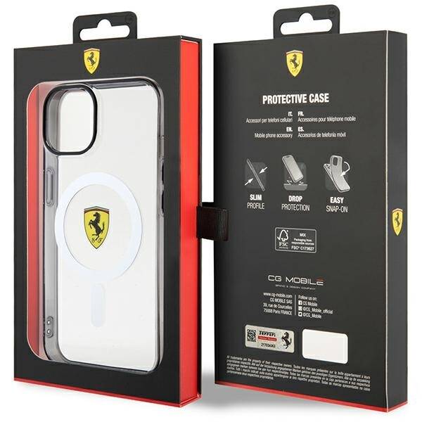 ETUI DO IPHONE 13 / 14 / 15 FERRARI  MAGSAFE