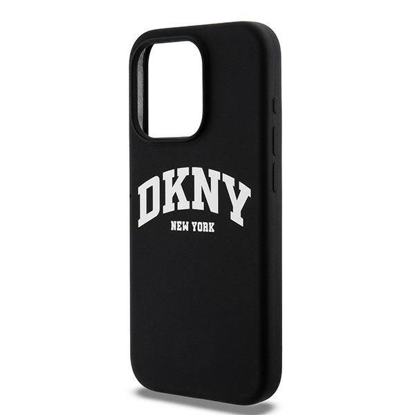 ETUI DO IPHONE 13 PRO DKNY LIQUID SILICONE WHITE PRINTED LOGO MAGSAFE