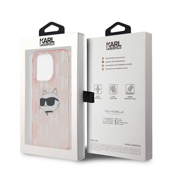 ETUI DO IPHONE 13 PRO KARL LAGERFELD IML CHOUPETTE HEAD & MONOGRAM CASE