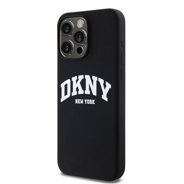 ETUI DO IPHONE 13 PRO MAX DKNY LIQUID SILICONE WHITE PRINTED LOGO MAGSAFE