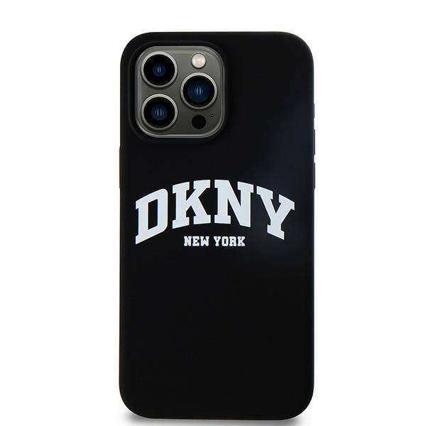 ETUI DO IPHONE 13 PRO MAX DKNY LIQUID SILICONE WHITE PRINTED LOGO MAGSAFE