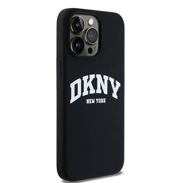 ETUI DO IPHONE 13 PRO MAX DKNY LIQUID SILICONE WHITE PRINTED LOGO MAGSAFE