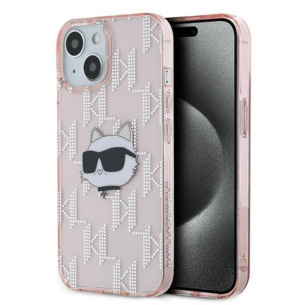 ETUI DO IPHONE 14 / 15 / 13 KARL LAGERFELD IML CHOUPETTE HEAD & MONOGRAM