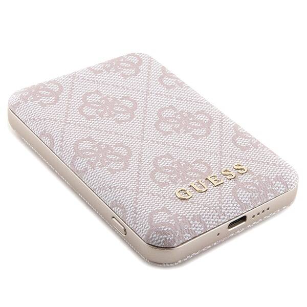 ETUI DO IPHONE 14 PRO GUESS 4G METAL LOGO + POWERBANK 5000MAH MAGSAFE