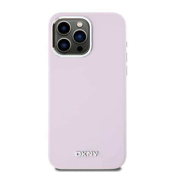 ETUI DO IPHONE 14 PRO MAX DKNY LIQUID SILICONE SMALL METAL LOGO MAGSAFE