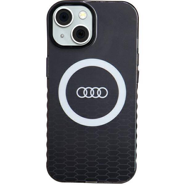 ETUI DO IPHONE 15 / 14 / 13 AUDI IML BIG LOGO MAGSAFE CZARNE