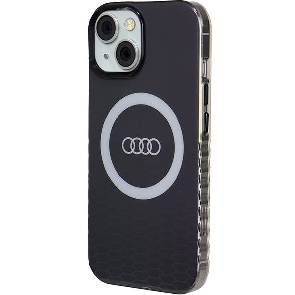 ETUI DO IPHONE 15 / 14 / 13 AUDI IML BIG LOGO MAGSAFE CZARNE