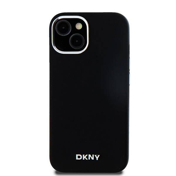 ETUI DO IPHONE 15 / 14 / 13 DKNY LIQUID SILICONE SMALL METAL LOGO MAGSAFE