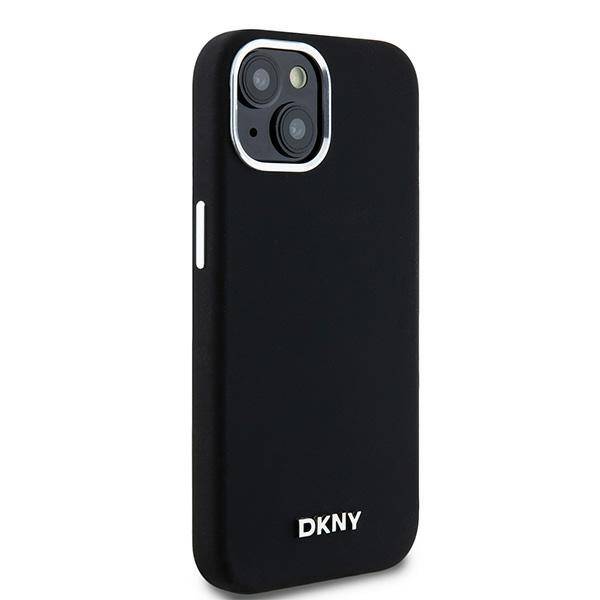 ETUI DO IPHONE 15 / 14 / 13 DKNY LIQUID SILICONE SMALL METAL LOGO MAGSAFE