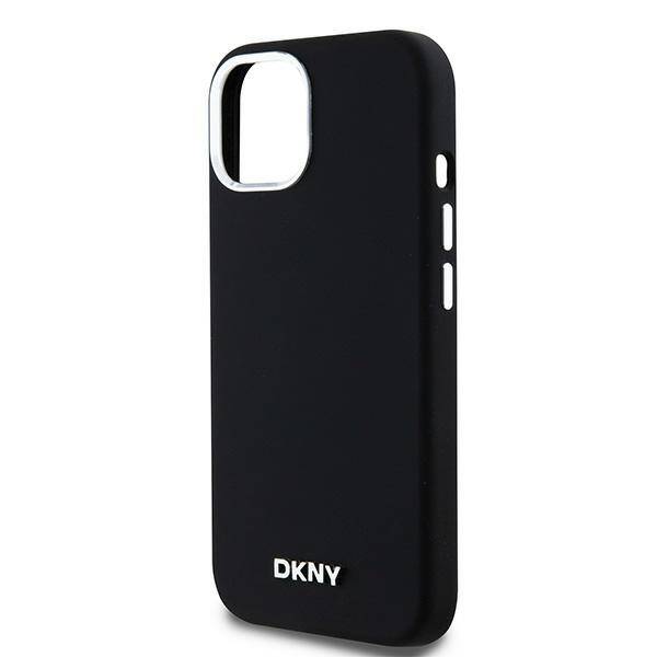 ETUI DO IPHONE 15 / 14 / 13 DKNY LIQUID SILICONE SMALL METAL LOGO MAGSAFE