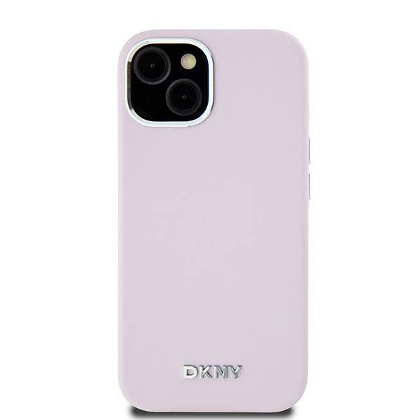 ETUI DO IPHONE 15 / 14 / 13 DKNY LIQUID SILICONE SMALL METAL LOGO MAGSAFE