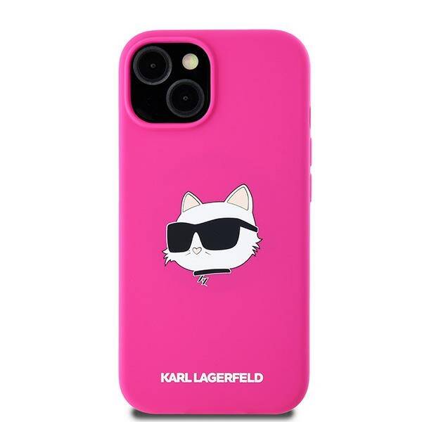 ETUI DO IPHONE 15 / 14 / 13 KARL LAGERFELD SILICONE CHOUPETTE HEAD MAGSAFE