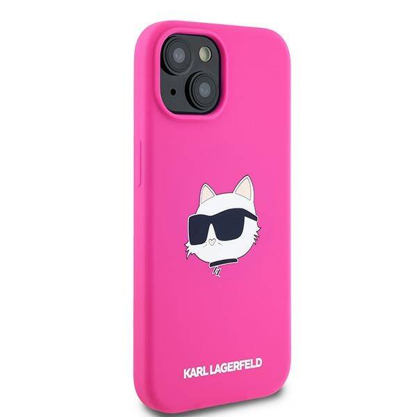 ETUI DO IPHONE 15 / 14 / 13 KARL LAGERFELD SILICONE CHOUPETTE HEAD MAGSAFE