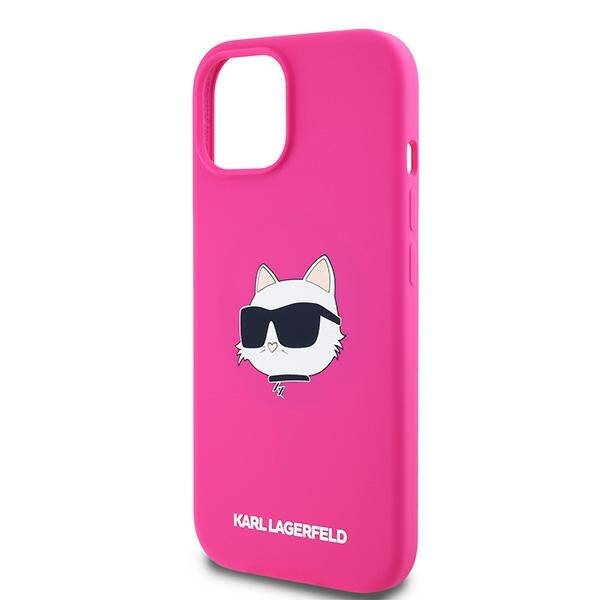 ETUI DO IPHONE 15 / 14 / 13 KARL LAGERFELD SILICONE CHOUPETTE HEAD MAGSAFE