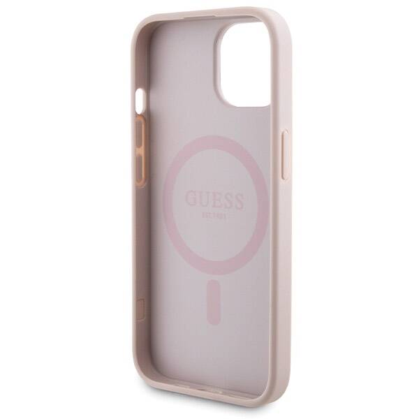 ETUI DO IPHONE 15 6.1" GUESS 4G METAL LOGO + POWERBANK 5000MAH MAGSAFE