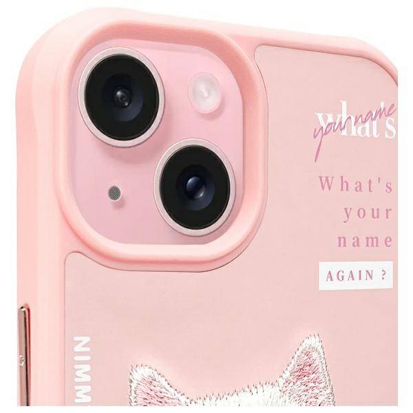 ETUI DO IPHONE 15 6.1" NIMMY COOL&CUTE 2.0 CAT RÓŻOWE