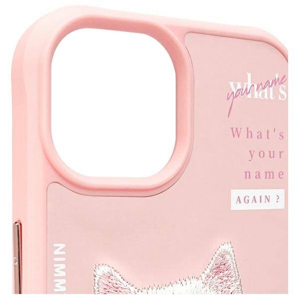 ETUI DO IPHONE 15 6.1" NIMMY COOL&CUTE 2.0 CAT RÓŻOWE