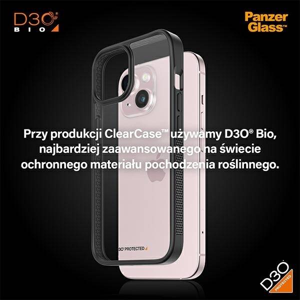 ETUI DO IPHONE 15 6.1" PANZERGLASS CLEARCASE D3O 2XMILITARY