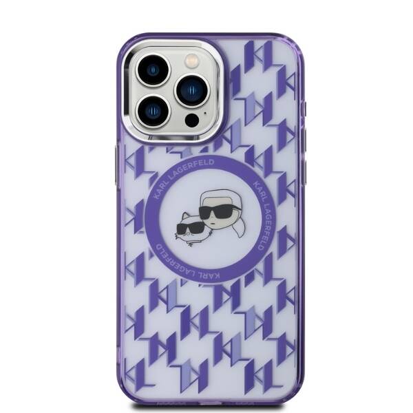 ETUI DO IPHONE 15 PRO KARL LAGERFELD IML MONOGRAM KARL&CHOUPETTE MAGSAFE