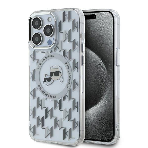 ETUI DO IPHONE 15 PRO KARL LAGERFELD IML MONOGRAM KARL&CHOUPETTE MAGSAFE