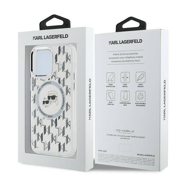 ETUI DO IPHONE 15 PRO KARL LAGERFELD IML MONOGRAM KARL&CHOUPETTE MAGSAFE