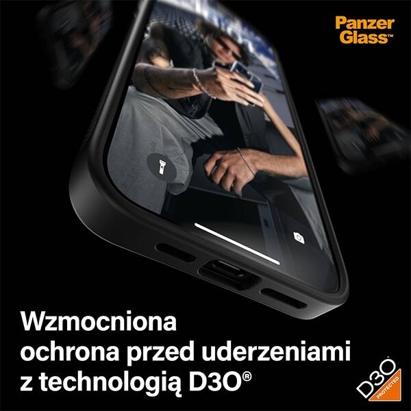 ETUI DO IPHONE 15 PRO MAX 6.7" PANZERGLASS CLEARCASE D3O 2XMILITARY