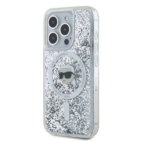 ETUI DO IPHONE 15 PRO MAX KARL LAGERFELD GLITTER KARL HEAD MAGSAFE