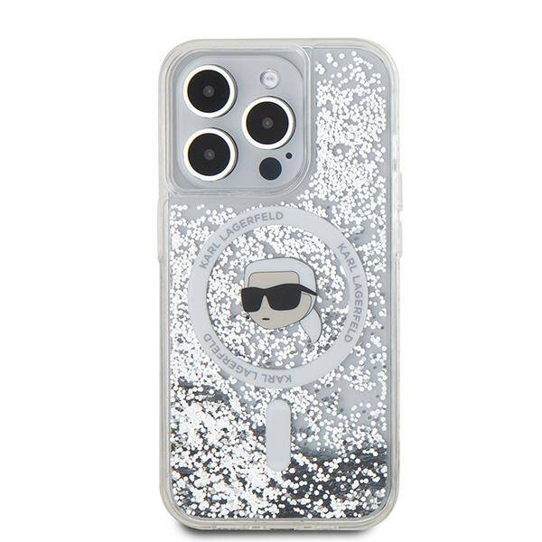 ETUI DO IPHONE 15 PRO MAX KARL LAGERFELD GLITTER KARL HEAD MAGSAFE