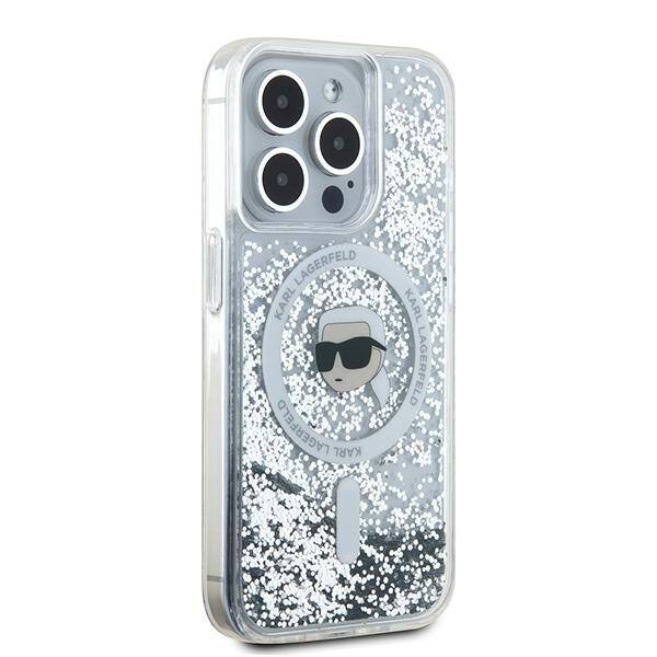 ETUI DO IPHONE 15 PRO MAX KARL LAGERFELD GLITTER KARL HEAD MAGSAFE