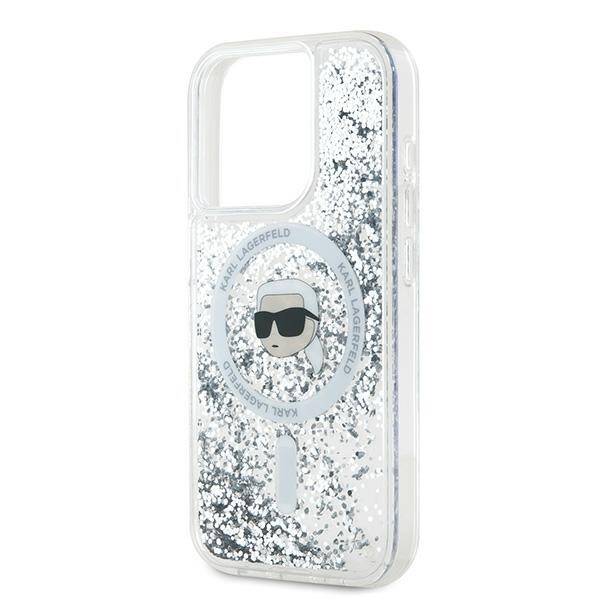 ETUI DO IPHONE 15 PRO MAX KARL LAGERFELD GLITTER KARL HEAD MAGSAFE