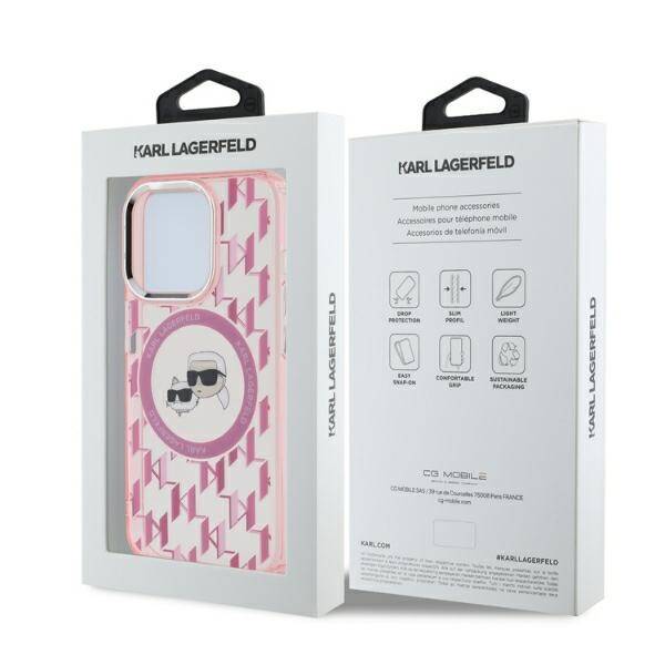 ETUI DO IPHONE 15 PRO MAX KARL LAGERFELD IML KARL&CHOUPETTE HEAD MAGSAFE