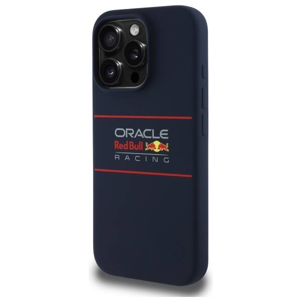 ETUI DO IPHONE 15 PRO MAX RED BULL HORIZONTAL LOGO MAGSAFE GRANATOWE