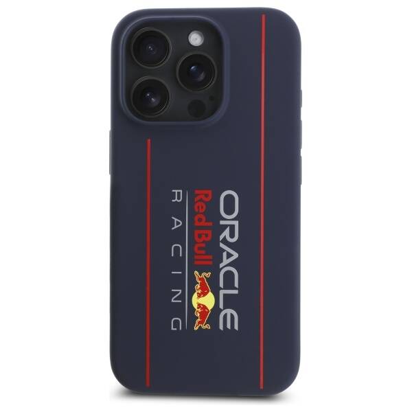 ETUI DO IPHONE 15 PRO MAX RED BULL VERTICAL LOGO MAGSAFE GRANATOWE