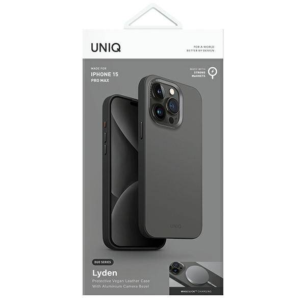 ETUI DO IPHONE 15 PRO MAX UNIQ LYDEN DS MAGCLICK CHARGING NIEBIESKO-CZARNE