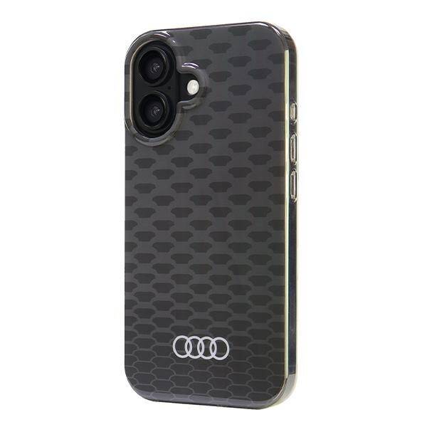 ETUI DO IPHONE 16 6.1" AUDI IML STITCHING PATTERN MAGSAFE CZARNE