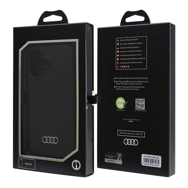 ETUI DO IPHONE 16 6.1" AUDI SILICONE CZARNE