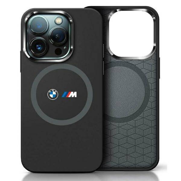 ETUI DO IPHONE 16 6.1" BMW M SILICONE PRINTED RING MAGSAFE CZARNE