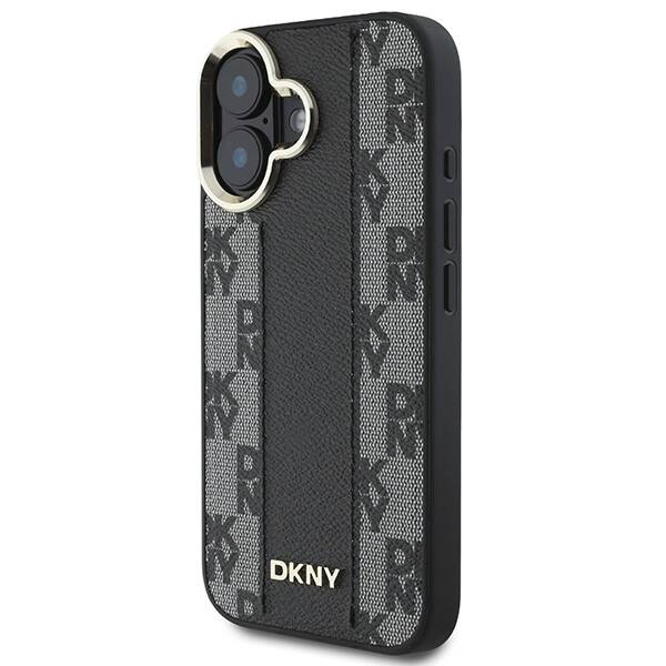 ETUI DO IPHONE 16 6.1" DKNY CHECKERED PATTERN MAGSAFE CZARNE