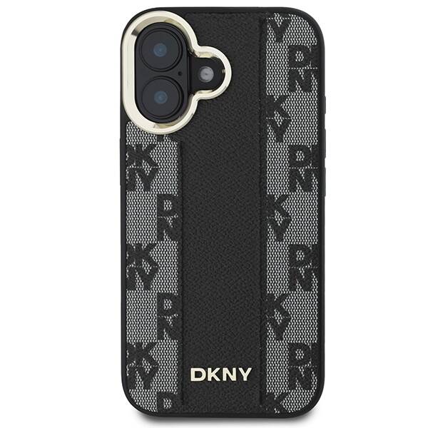 ETUI DO IPHONE 16 6.1" DKNY CHECKERED PATTERN MAGSAFE CZARNE