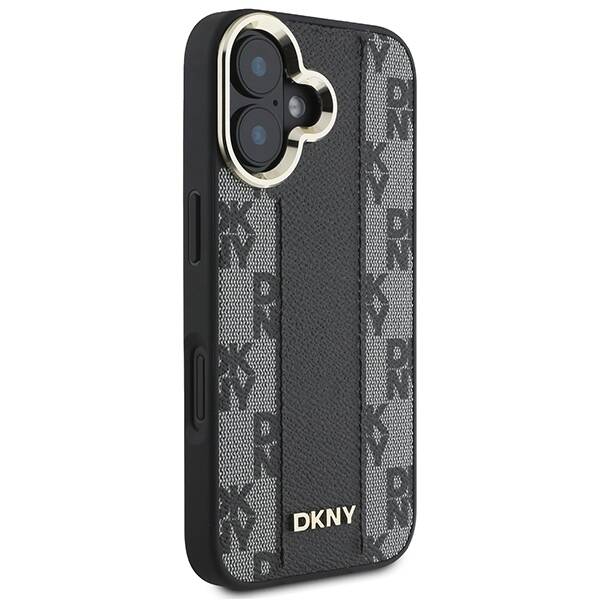 ETUI DO IPHONE 16 6.1" DKNY CHECKERED PATTERN MAGSAFE CZARNE