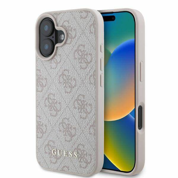 ETUI DO IPHONE 16 6.1" GUESS 4G CLASSIC RÓŻOWE