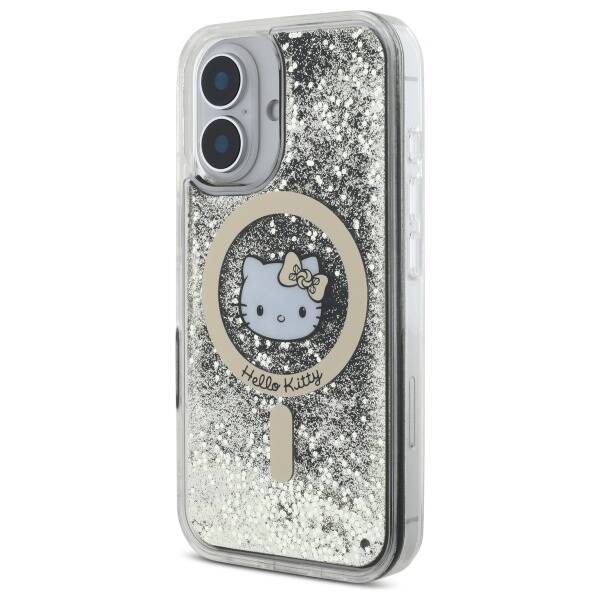 ETUI DO IPHONE 16 6.1" HELLO KITTY LIQUID GLITTER FEVER MAGSAFE