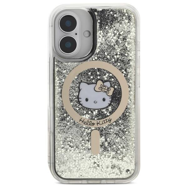 ETUI DO IPHONE 16 6.1" HELLO KITTY LIQUID GLITTER FEVER MAGSAFE